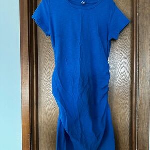 Old Navy Blue Maternity T-Shirt Dress